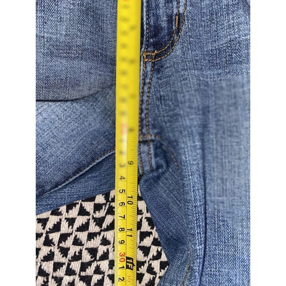 Pistola Ultra Flare Bell Bottom Frayed Hem Distressed Mid Rise Jeans Size 28 - Picture 9 of 12